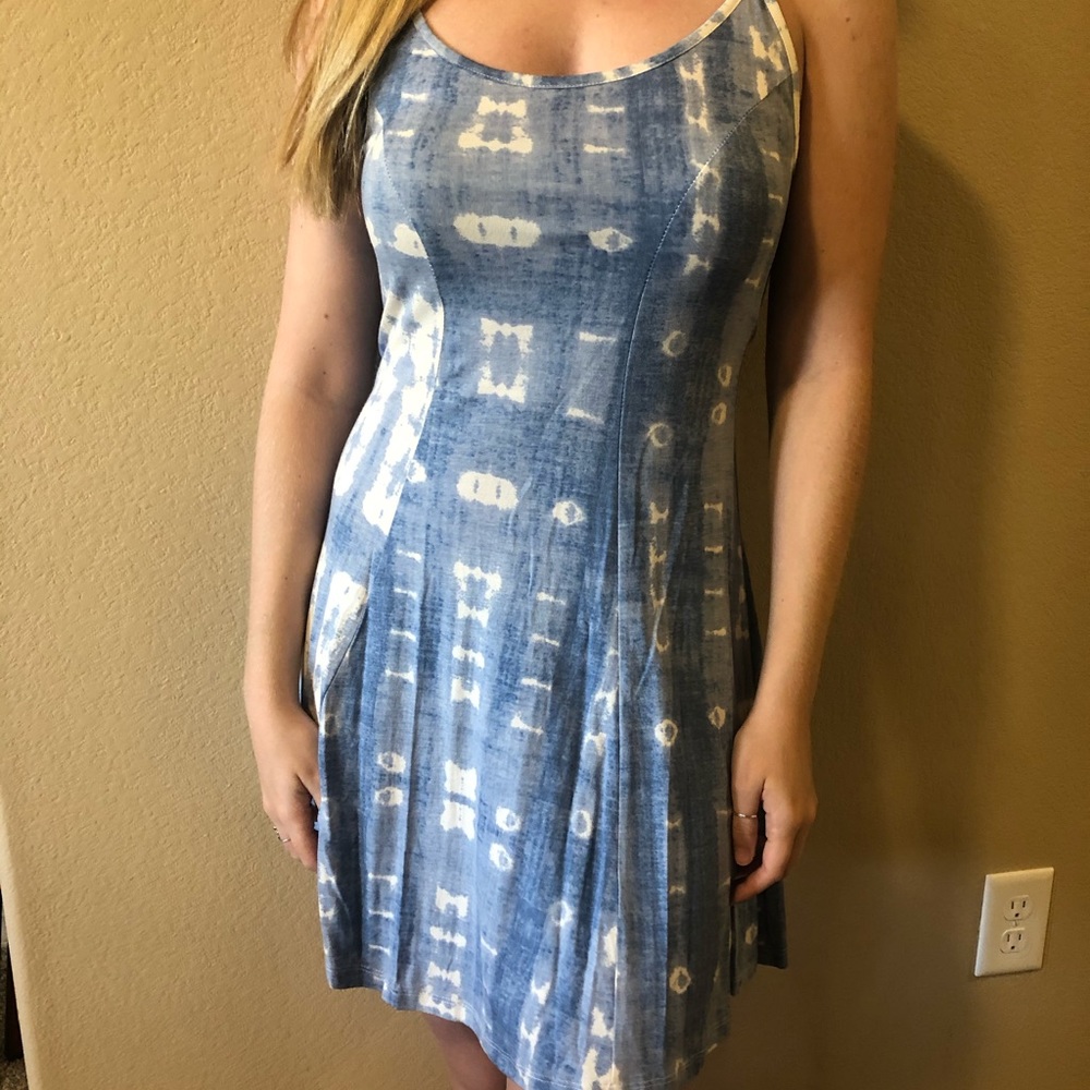Blue & White Dress